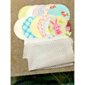 Cotton Reusable Makeup Remover Pads Wipes Washable Facial Rounds H…